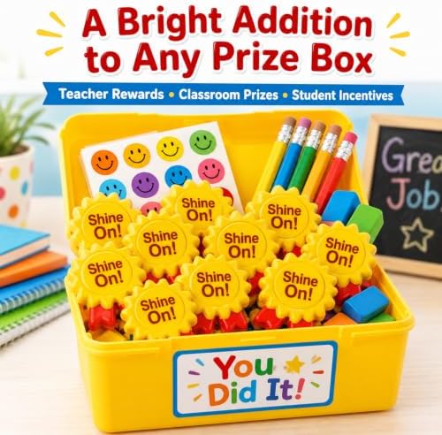 12 Pack Shine On Squishy Toys Bulk for Kids, Classroom Prize Toys, Treasure Box Rewards, Goodie Bag Stuffers, Carnival Game Prizes & Party Favors (Ribbon)