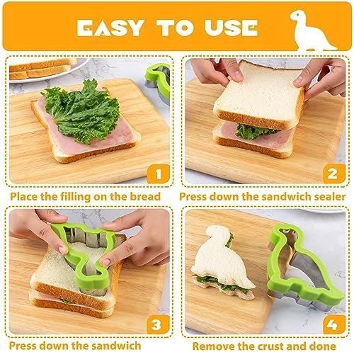 Nifogo Dinosaur Cookie Cutters 9 Pcs