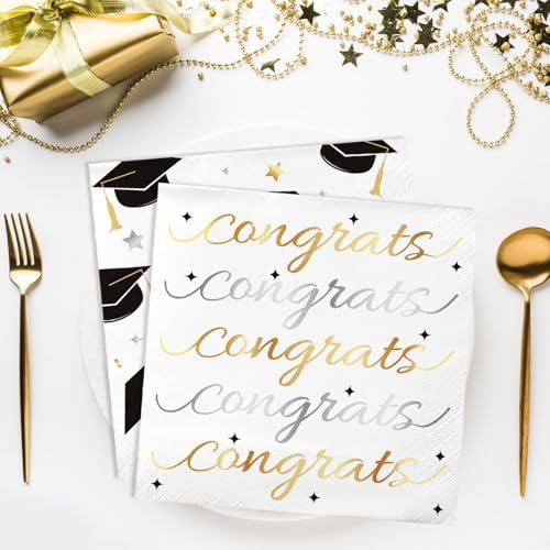Congrats Graduation Napkins - 50pcs, 2Ply