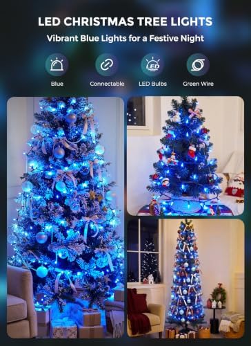 LED Christmas Lights Indoor Outdoor, 33FT 100 Count Mini String Lights