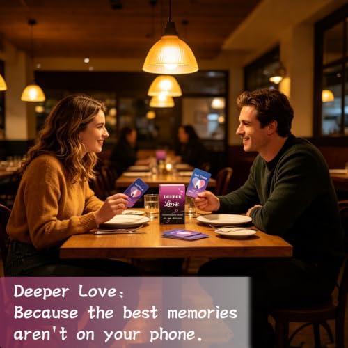 Couples Conversation Card Game - 54 Fun Questions for Date Night
