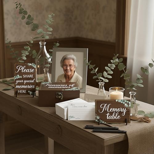 Gilprop 112 Pcs Share a Memory Cards for Celebration of Life, Leaves 2