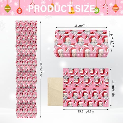 ysmile Christmas Cash Gift Envelope 11 Slot Xmas Holiday Money Holder with Greenting Card for Surprise - Santa Dog