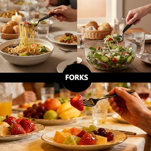 Plastic Serving Utensils, Disposable Tongs Spoons Forks for Food