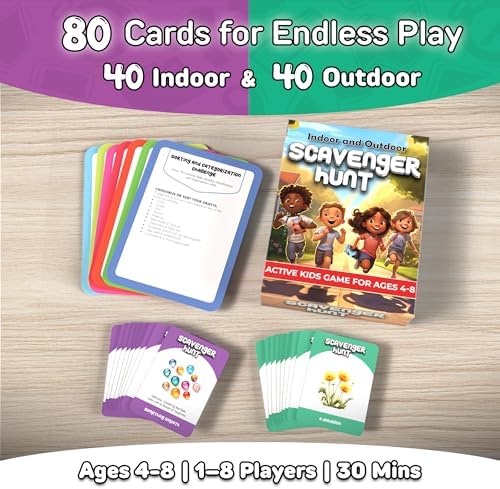 Gotrovo Active Kids Scavenger Hunt Game - Ages 4-8