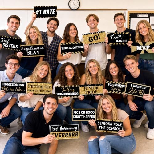Beeveer 24 Designs Homecoming Photo Booth Props Class Reunion Sign