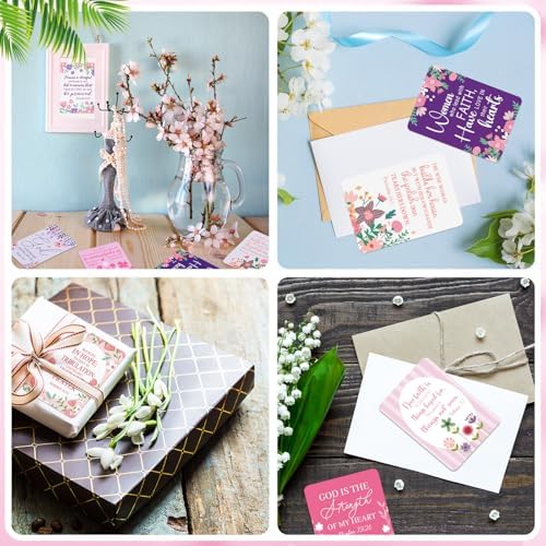 60 Pcs Faith Prayer Card for Women Bulk Christian Prayer Cards