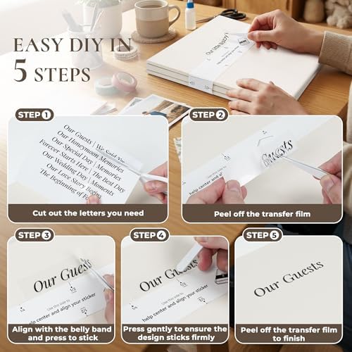 Vienrose Wedding Self Adhesive Photo Album 13.2x12.8 40 Pages