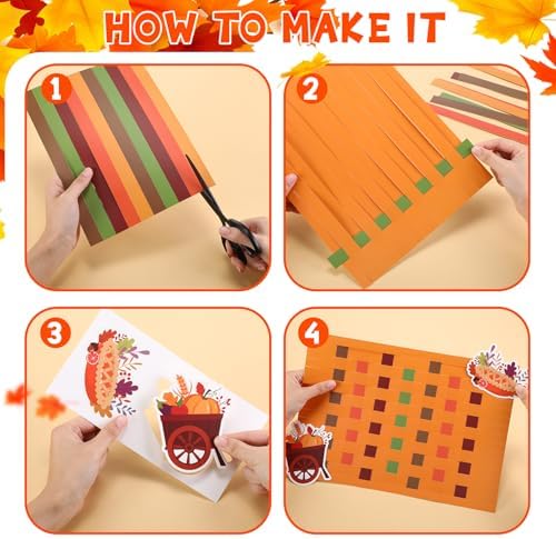 Ctosree 24 Sets DIY Fall Thanksgiving Craft Kits for Kids, Classic