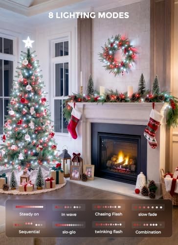 LED Christmas Lights Indoor Outdoor, 33FT 100 Count Mini String Lights
