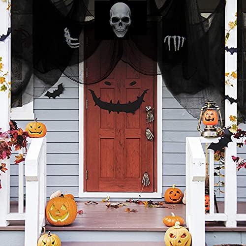 Black Creepy Cloth, 315 x 85 in Black Gauze Fabric for Halloween