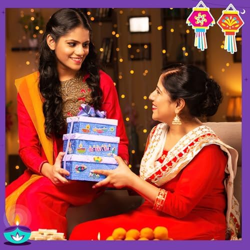 UPINS 12 Sheets Happy Diwali Stickers for Kids 3D Foam Puffy Bulk