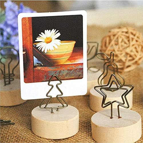 YBB 12 Pcs Christmas Place Card Holders, Picture Memo Note Photo Clips