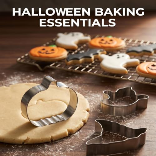 Halloween Cookie Cutters,9 Piece Stainless Steel Metal Cookie Cutter Shapes