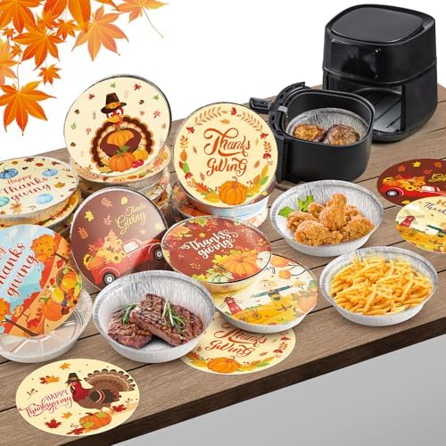 40Sets Thanksgiving Leftover Containers with Lids Thanksgiving to Go Food Container Fall Aluminum Foil Storage Pans Disposable Leftover for Party Baking Roasting Meal Prep Holiday BBQ Table Decoration