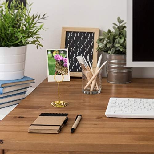 TecUnite 24 pcs 3.35 Inch Picture Clips Table Place Photos Card Holder
