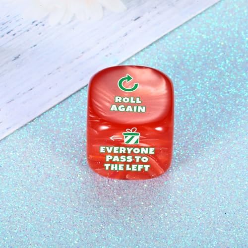 Santa Swap Gift Exchange Dice, Funny White Elephant Dice Gifts for Women Men Adults Exchange Christmas for Adults,Christmas Stocking Stuffers for Women Men