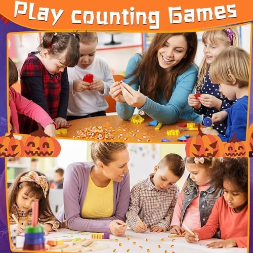 JUNEBRUSHS 150 Pcs Halloween Mini Erasers, Fake Candy Corn Erasers Bulk