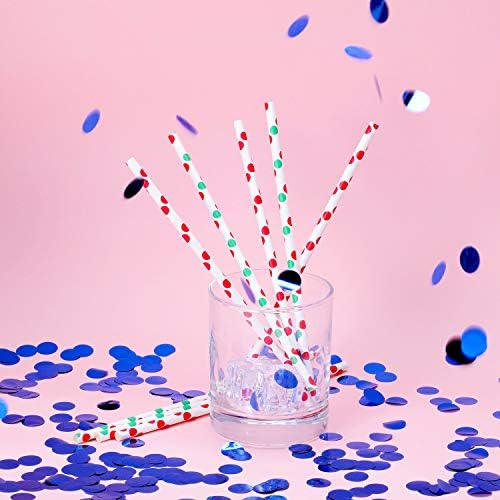 TecUnite Sapphire Blue Foil Confetti Tissue Table Confetti, 1.5 cm