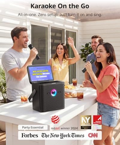 Ikarao Karaoke Machine with Lyrics Display, Professional Karaoke System
