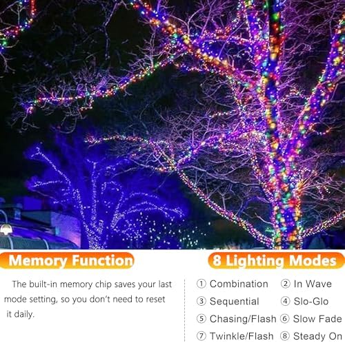 Joomer Solar Fairy Lights, 4Pack Total 104FT 320LED Lights, Multicolor