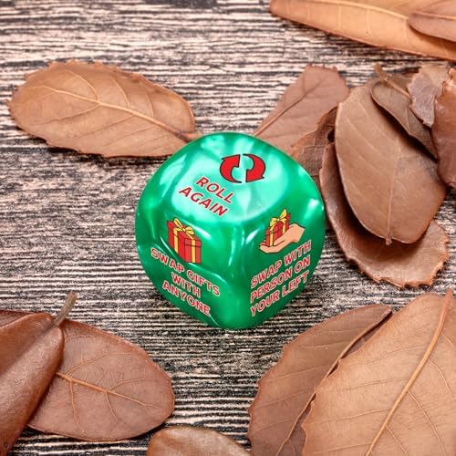 Santa Swap Gift Exchange Dice White Elephant Gifts for Women Men Christmas