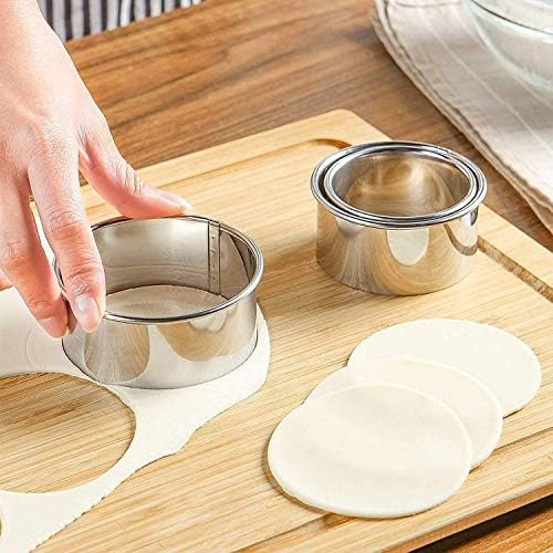 HULISEN Biscuit Cutter Set 11-Pc, Stainless Steel Round Cookie Cutters