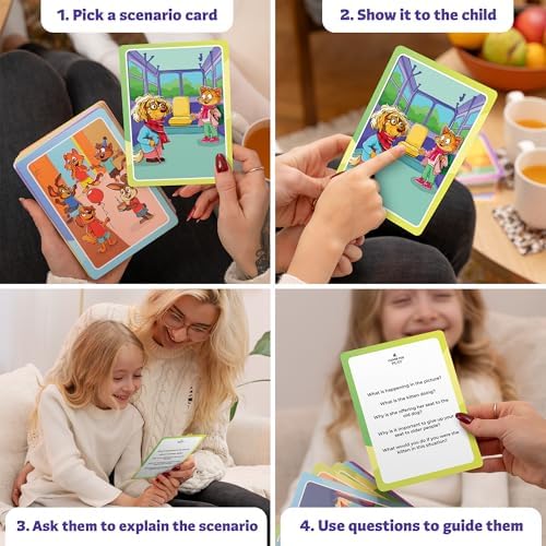 Who What Why Mega Pack Conversation Cards, Speech Therapy Game, Ages 4+