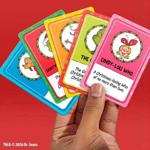 Monopoly Deal: How the Grinch Stole Christmas! Edition Card Game | Officially Licensed Dr. Seuss Family Games | 2-5 Players | 15 Mins. | Ages 8+