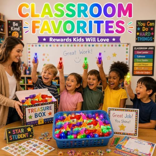 Budbof 40 PCS Party Favors for Kids, LED Finger Lights, 8 Gaming Designs, Birthday Party Favors, Goodie Bag Fillers, Pinata Fillers, Classroom Rewards, Video Game Party Supplies