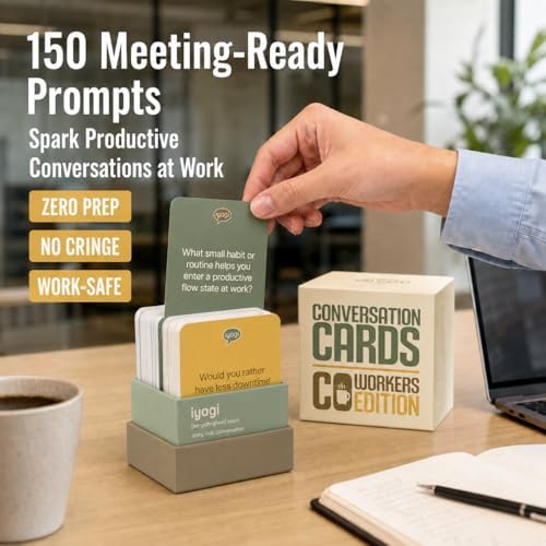 Conversation Cards for Coworkers & Managers - Build Trust & Improve Performance by Asking the Right Questions - Team Building Games for Work, 1:1 Meetings, Retros | Say This Not That Cards for Leaders