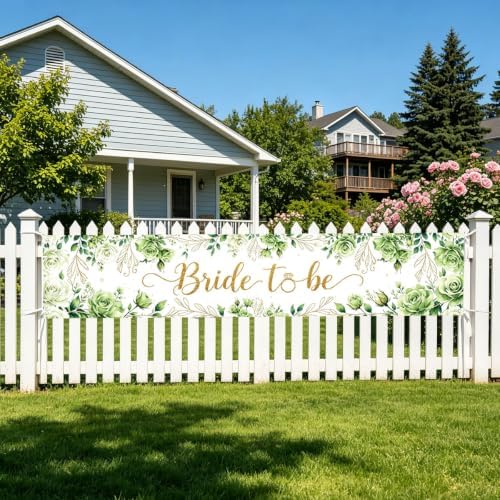 Bride To Be Banner Happily Ever After Bridal Shower Wedding Banner