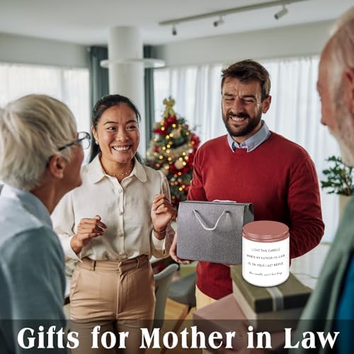 Homsolver Mother in Law Gifts, Mothers Day Birthday Gifts for Mother-in-Law, Anniversary Retirement Gift for Mom from Daughter Son in Law, Funny Lavender Candle Gift for Mom in Law