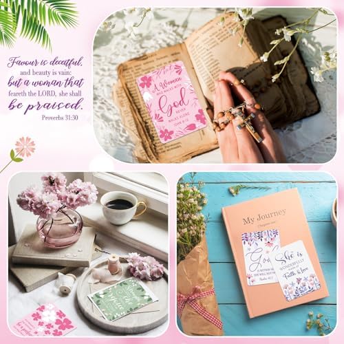 60 Pcs Faith Prayer Card for Women Bulk Christian Prayer Cards