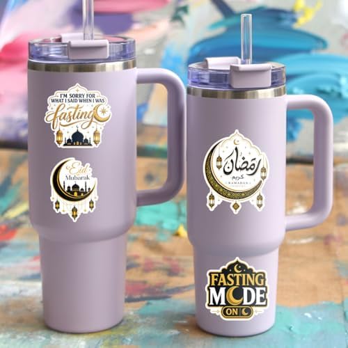 10PCS Ramadan Eid Stickers Islamic Greeting Vinyl Decals