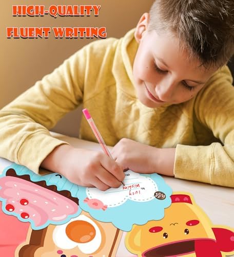 HSHFAMIIY 40 Pack Valentines Day Cards for Kids School | Valentines Cards for Kids Classroom, Classroom Exchange Gift for School Parties, Valentine's Crafts Accessories Treats Party Favors