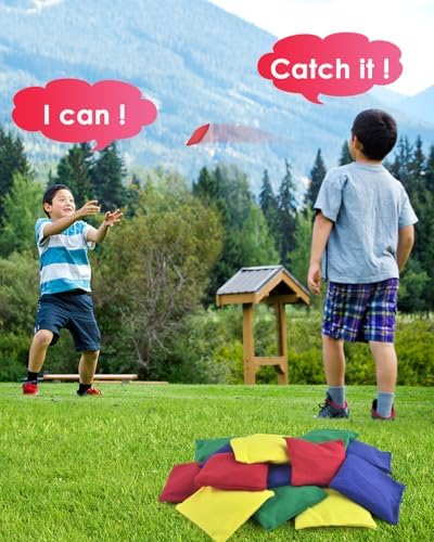 TINDTOP Small Bean Bags for Tossing, Cornhole Outdoor Toss Gaming