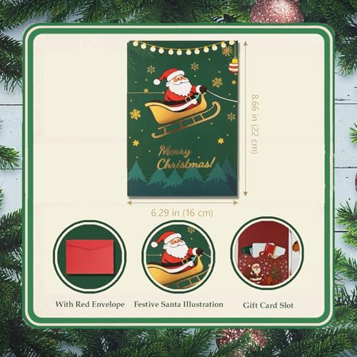 Christmas Gift Card Book for Adults,Card Gift Book with Envelopes Gifts