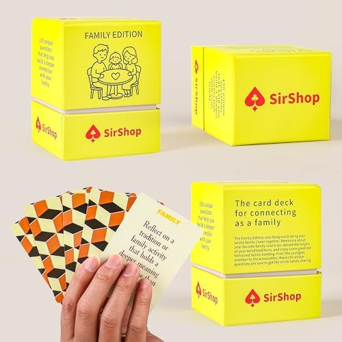 Family Conversation Cards 150 PC, Meaningful Family Edition Card Game