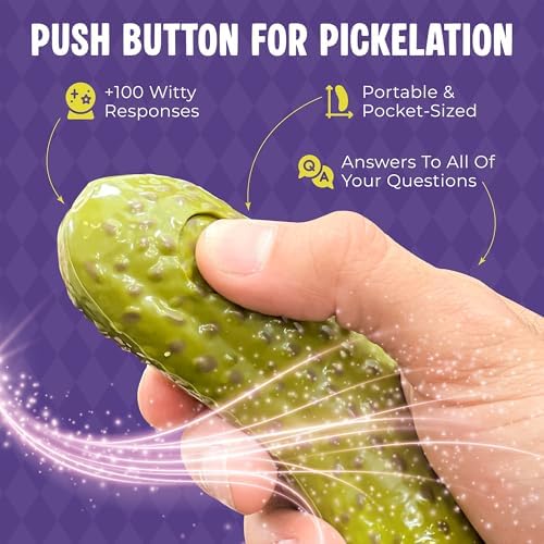 DR DINGUS Mystic Pickle with Stand | 100 Responses | Magic Fortune Teller