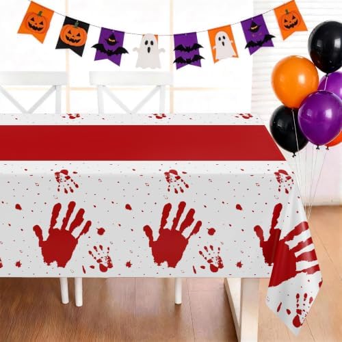 Childom 3 Pack Halloween Tablecloth Rectangle Table,Halloween Decorations