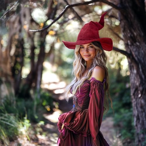 Ibeauti Wizard Hat for Adult Halloween Costume Witch Hat Cosplay Accessory