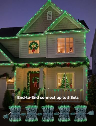 St. Patrick's Day Green Lights, 20FT 100 Count Incandescent Mini String Lights, Connectable Waterproof Fairy Light Plug in Halloween Christmas Decorations for Indoor Outdoor Home Patio Party Decor