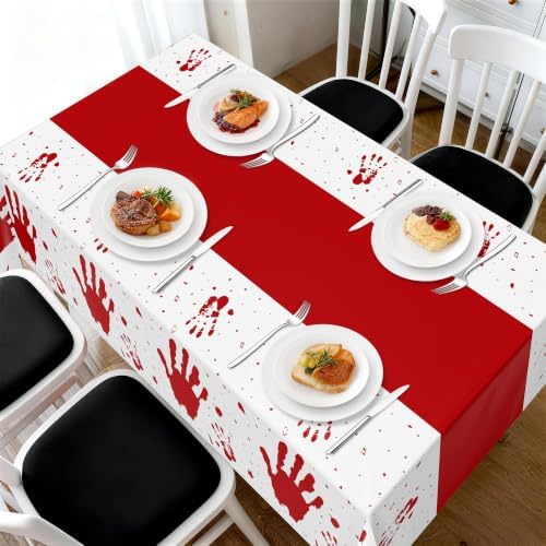 Childom 3 Pack Halloween Tablecloth Rectangle Table,Halloween Decorations
