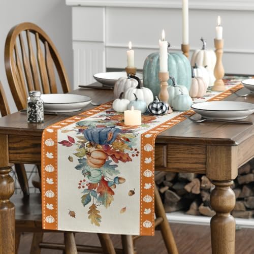 Artoid Mode 210 GSM Fall Table Runner Home Party Decor 13x48 Inch
