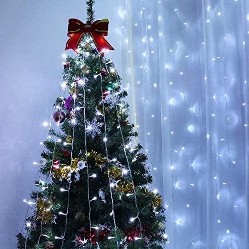 Lepro Lighting Ever 306 LED Curtain Lights Cool White, Hanging Fairy Lights