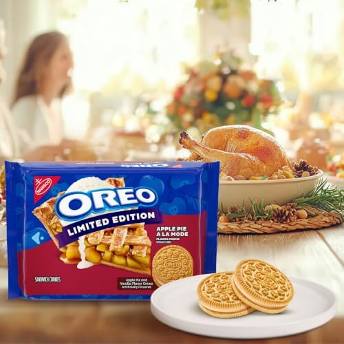 OREO Apple Pie a la Mode Sandwich Cookies, Limited Edition, 10.68 oz