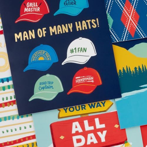 Hallmark Fathers Day Card Assortment (24 Cards with Envelopes, 6 Designs)