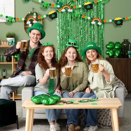 Jansun 8.2Ft 3D Felt St. Patrick's Day Garland