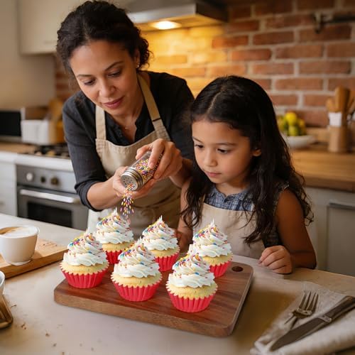 Caperci Heavy Duty Red Cupcake Liners Standard Muffin Baking Cups 150pcs